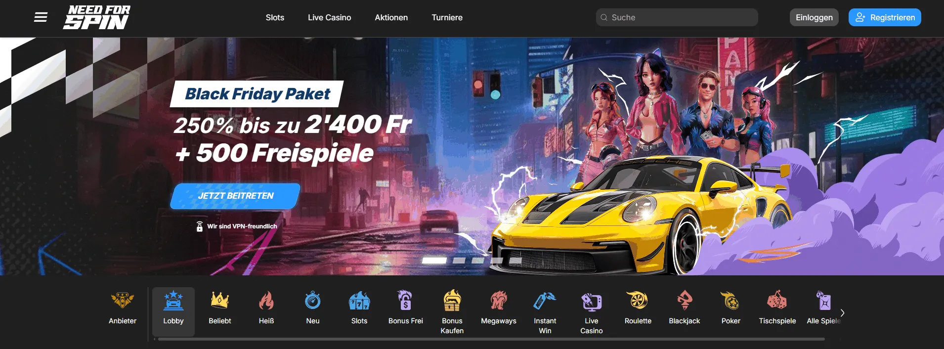 Online Casino ohne OASIS Need for Spin